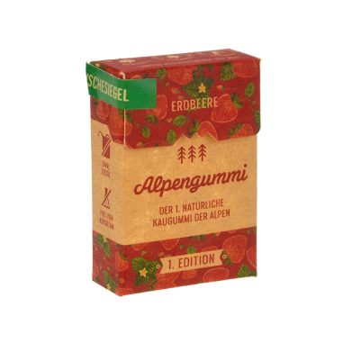 Alpengummi Erdbeer-Basilikum 12g